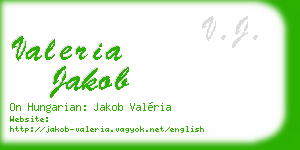 valeria jakob business card